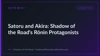 Satoru and Akira: Shadow of the Road's Rōnin Protagonists